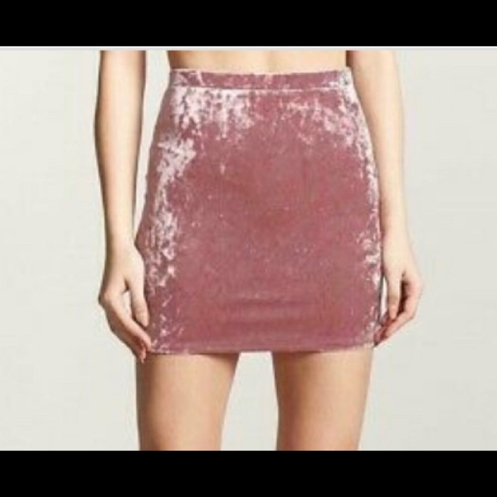 Forever 21 Crushed Velvet Skirt